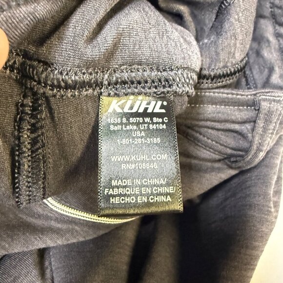 KÜHL Mova Zip Pants Women’s 10 Dark Heather Gray Stretch EUC - Picture 7 of 12